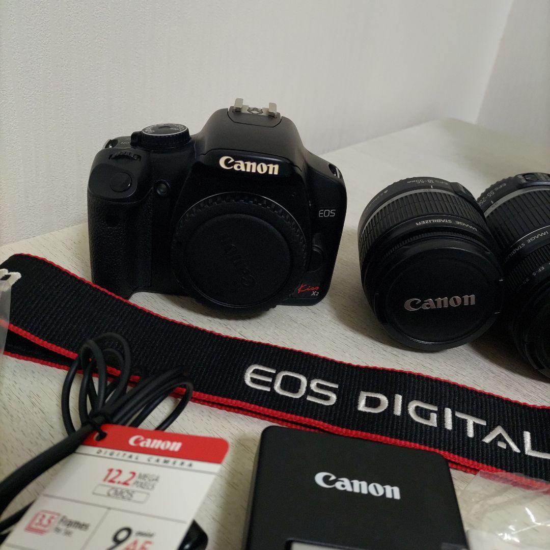 Canon EOS Kiss X2 デジタル一眼レフ ダブルズームキット +α