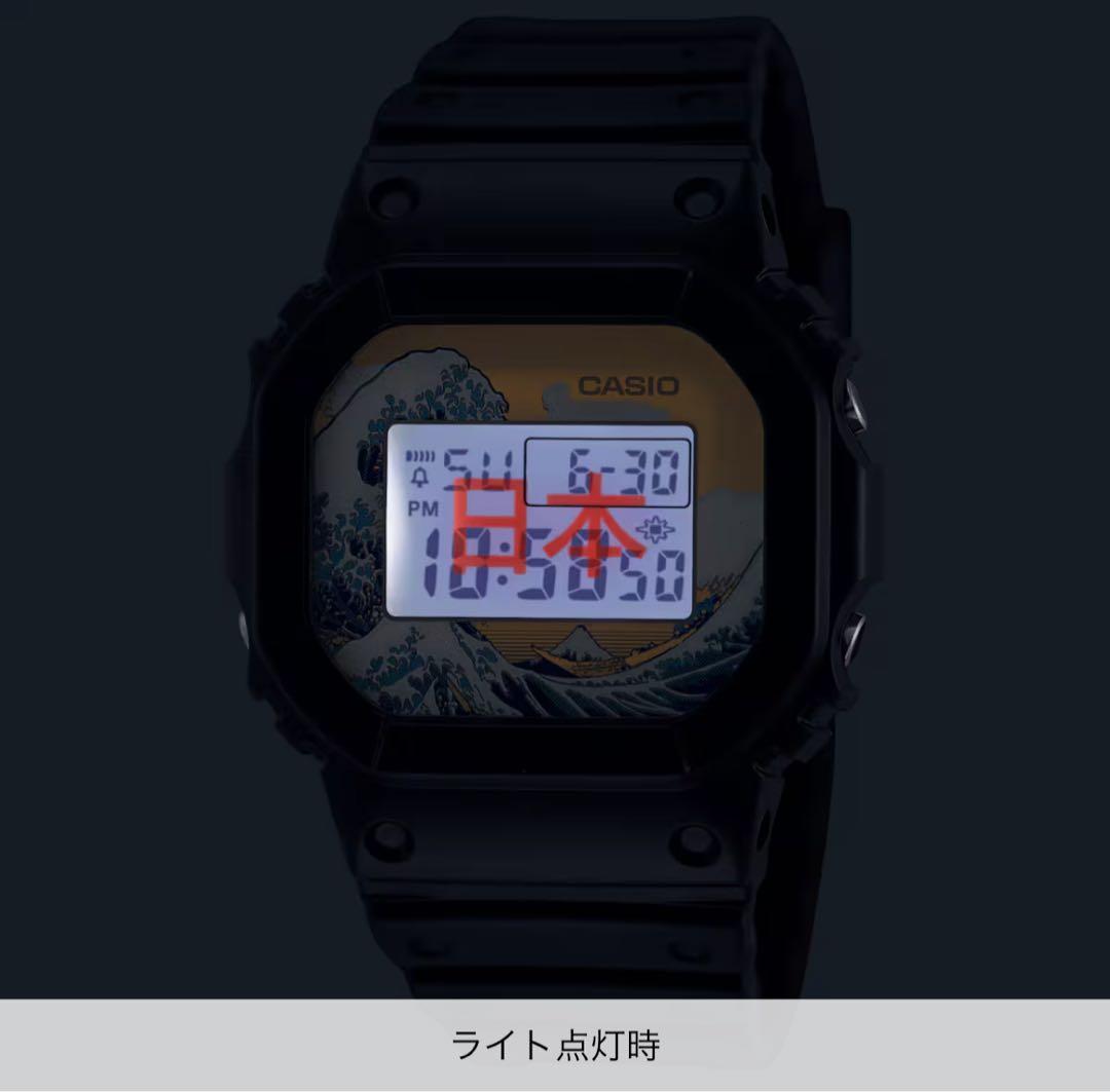 G-SHOCK 葛飾北斎 神奈川沖浪裏 DW-5600KHK24-1JR