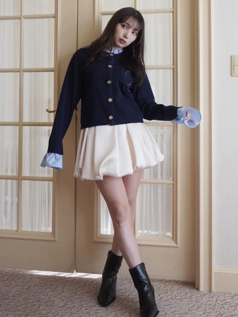 Attached collar カーディガン eimy istoire