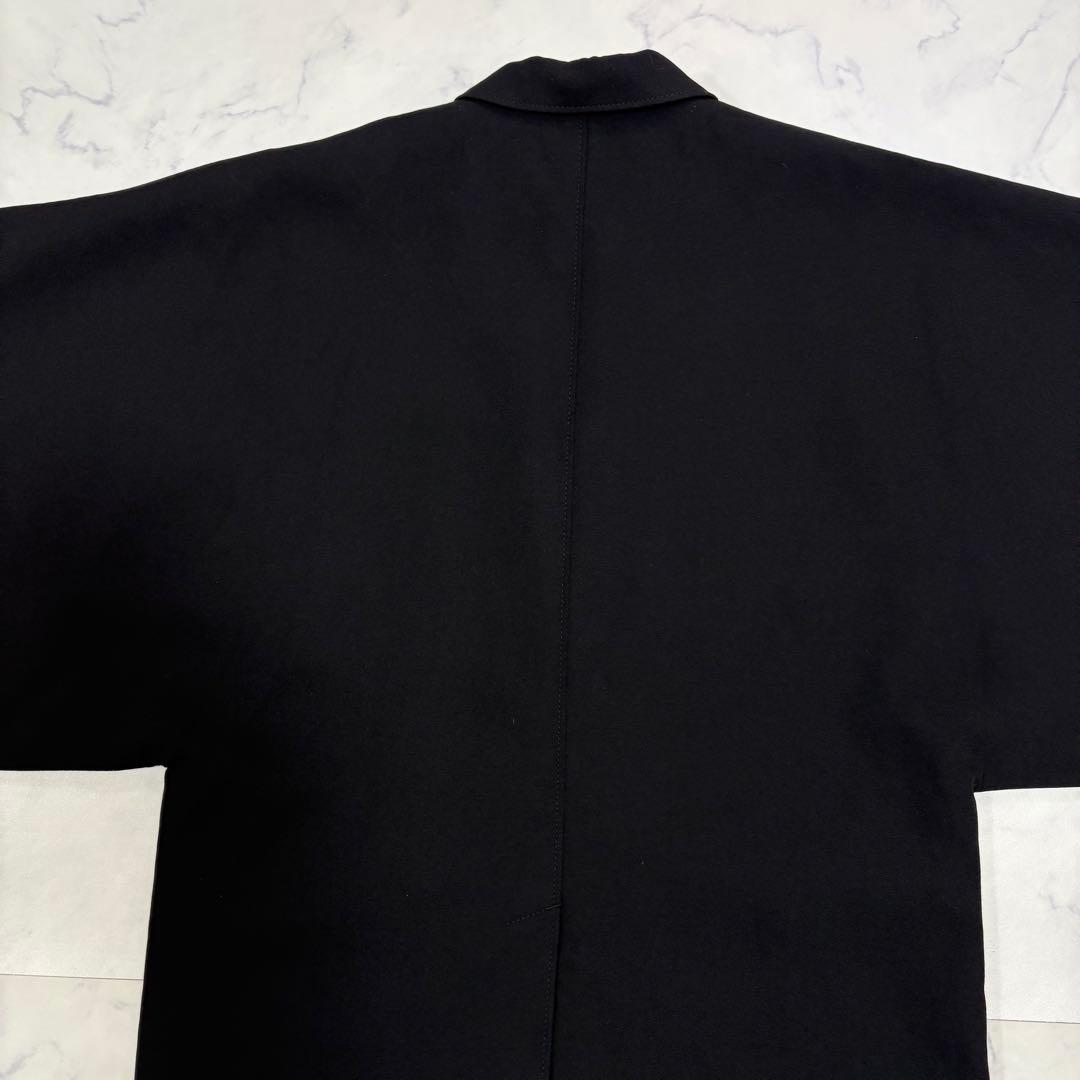 極美品 現行タグ BURBERRY ウール ショートスリーブ ケープ ジャケット