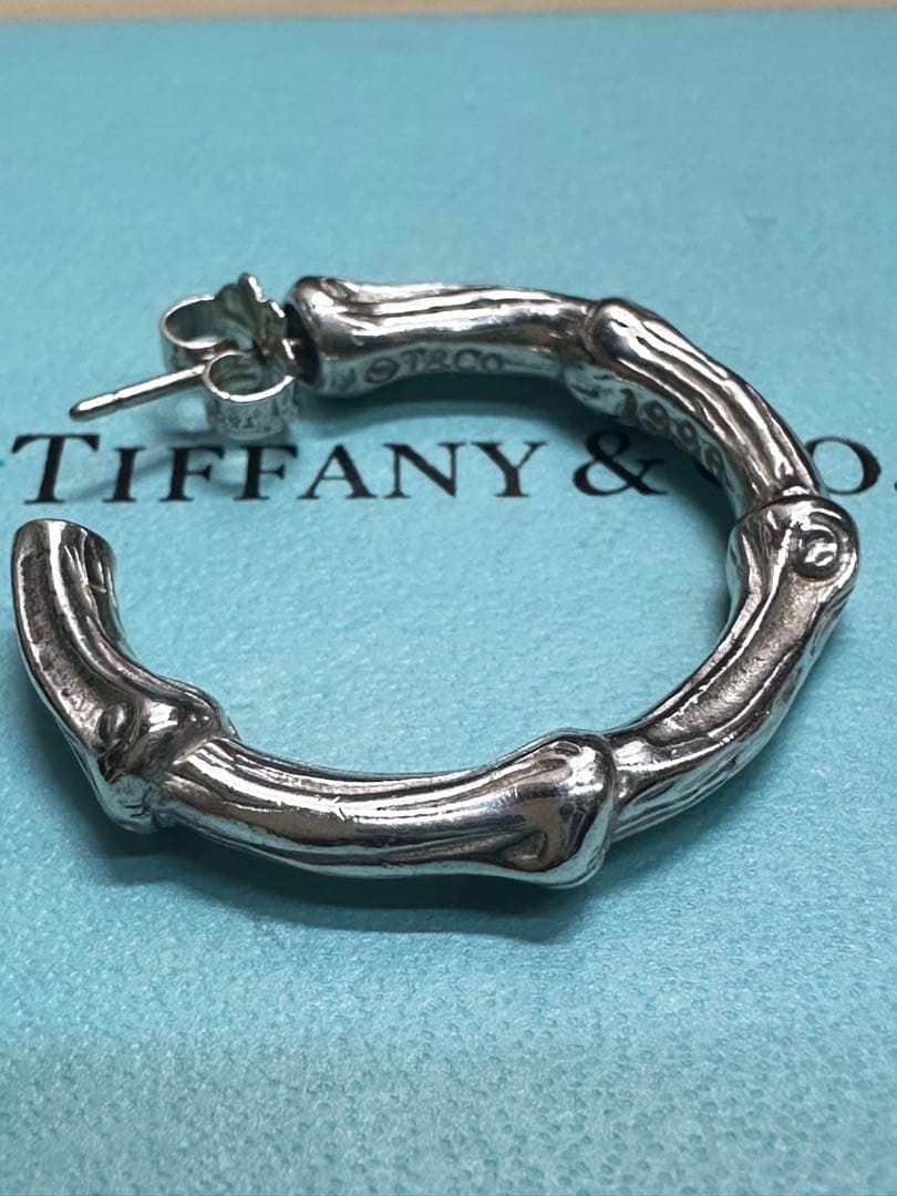 TIFFANY＆Co ティファニー バンブー フープ ピアス 片耳のみ約27㎜
