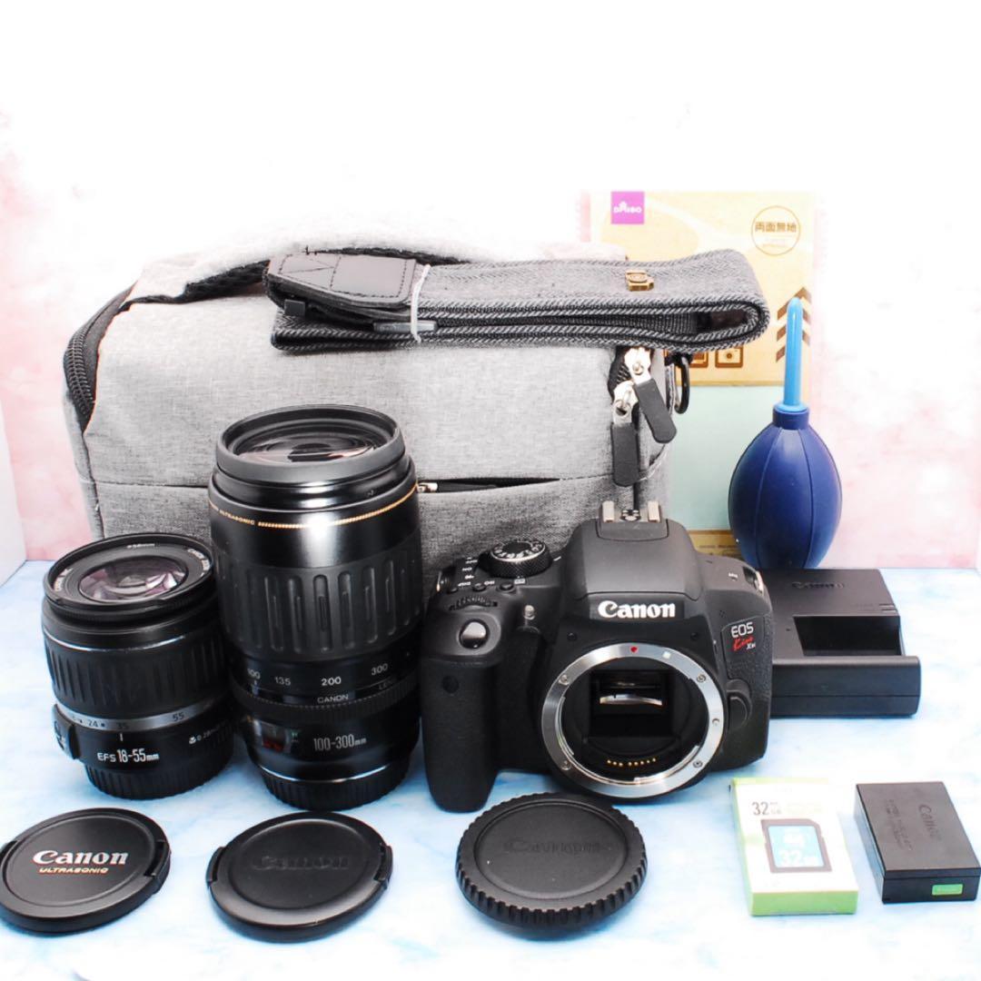 Canon Kiss X9i☆一眼レフカメラ☆Wレンズ☆スマホ転送☆バッグ付