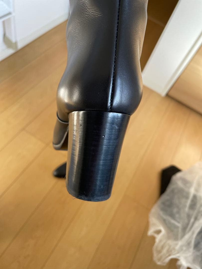 SERGIO ROSSI 未使用近い ロング ブーツ 23cm ブラック