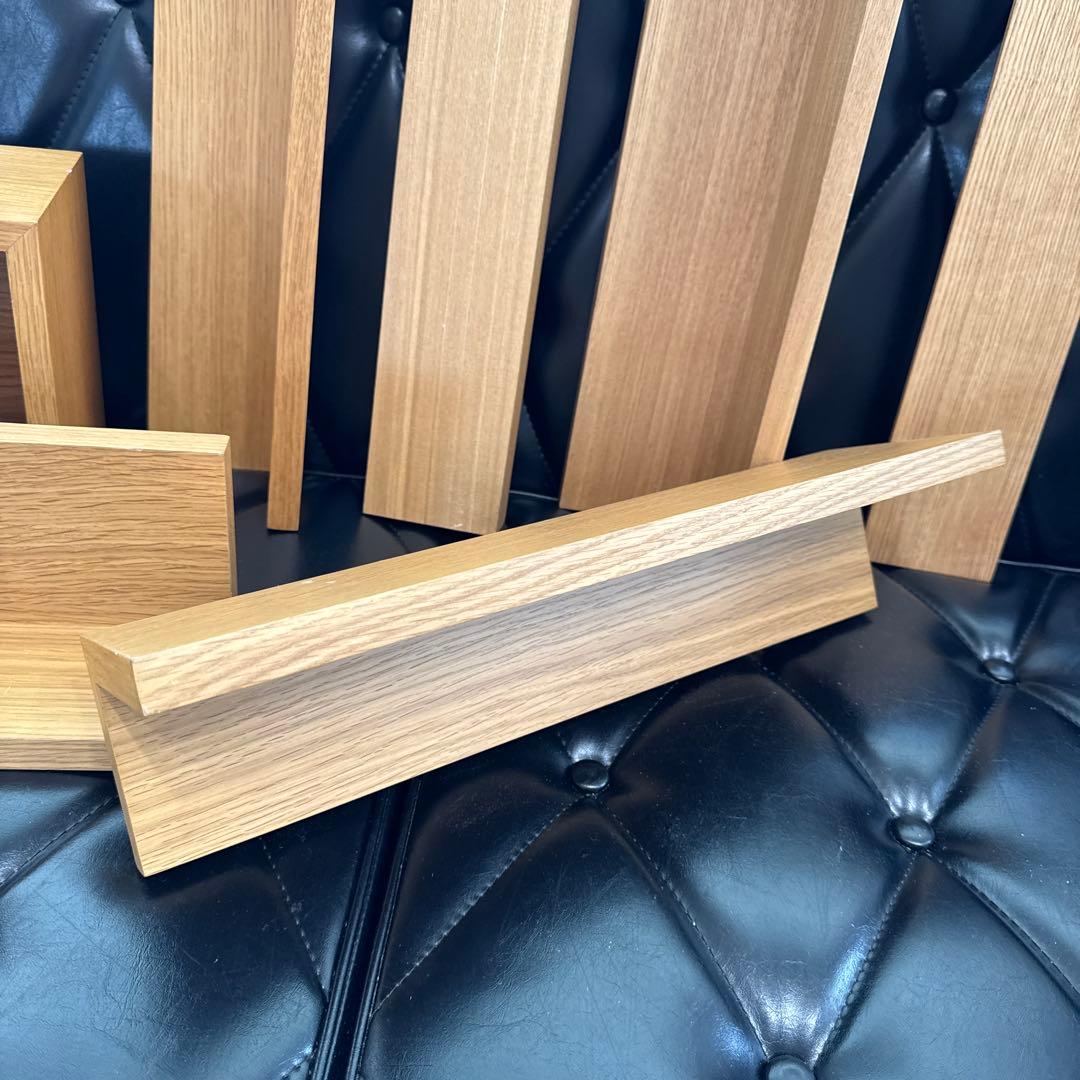 廃盤訳アリ★無印良品 壁に付けられる家具9 点セット棚コーナー３連ハンガー箱長押