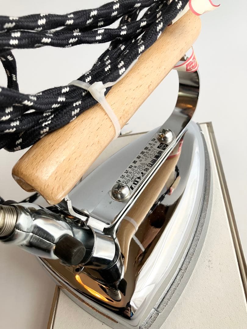 ナショナル　松下電工産業　業務用　アイロン 6号　台付　レトロ　極美品