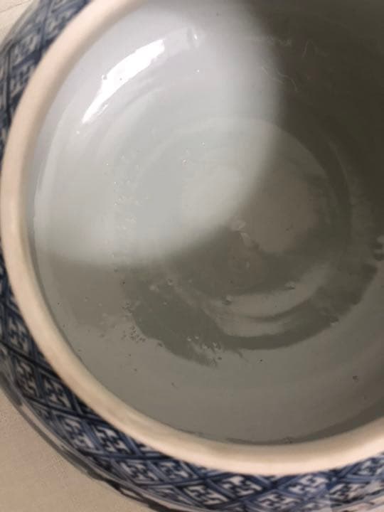 お値下げしました！平安昭阿弥造 染付 水指 共箱 密柑