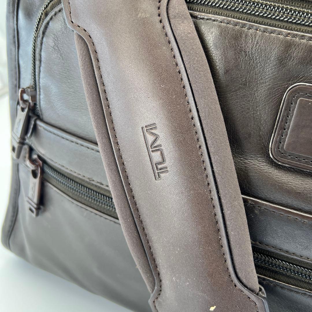 TUMI トゥミ レザー ビジネスバッグ 2WAY 茶　ショルダーストラップ新品