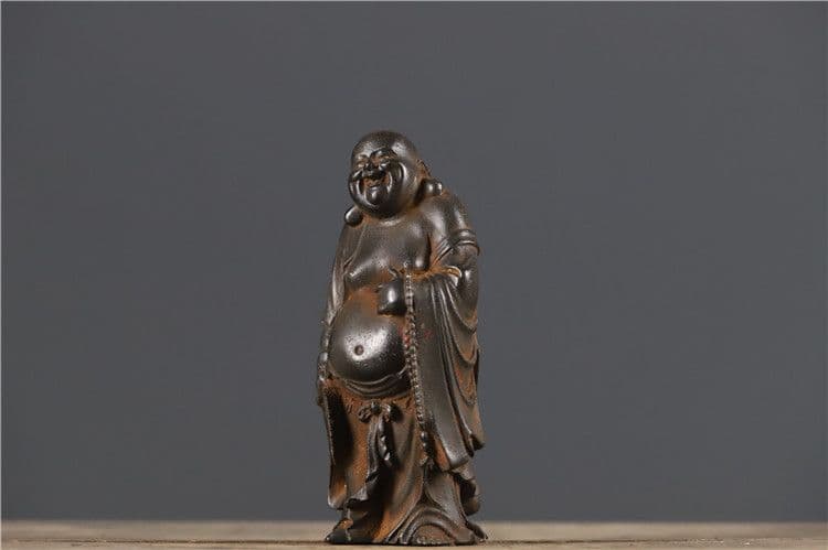 鉄器 鉄仏 大腹弥勒仏 仏像 鎮宅 辟邪 開運 風水 招財 工芸品 美術品 置物