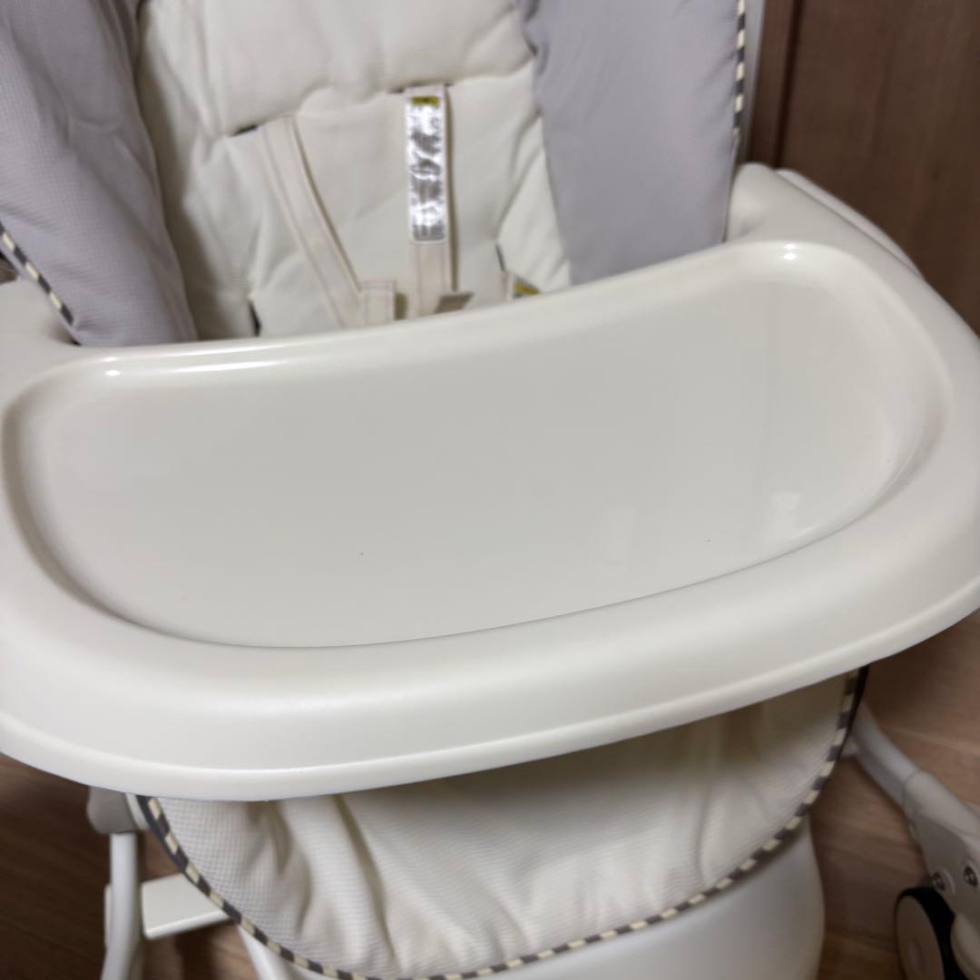 極美品✨コンビ ハイローチェア ネムリラ FF セサミグレー 手動 リバーシブル