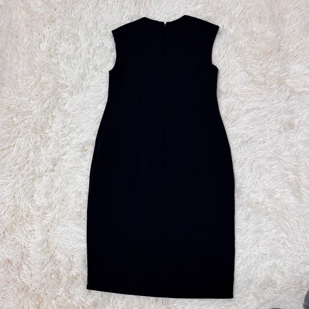 美品　YOKOCHAN パールスリットワンピース　20年モデル　36 黒