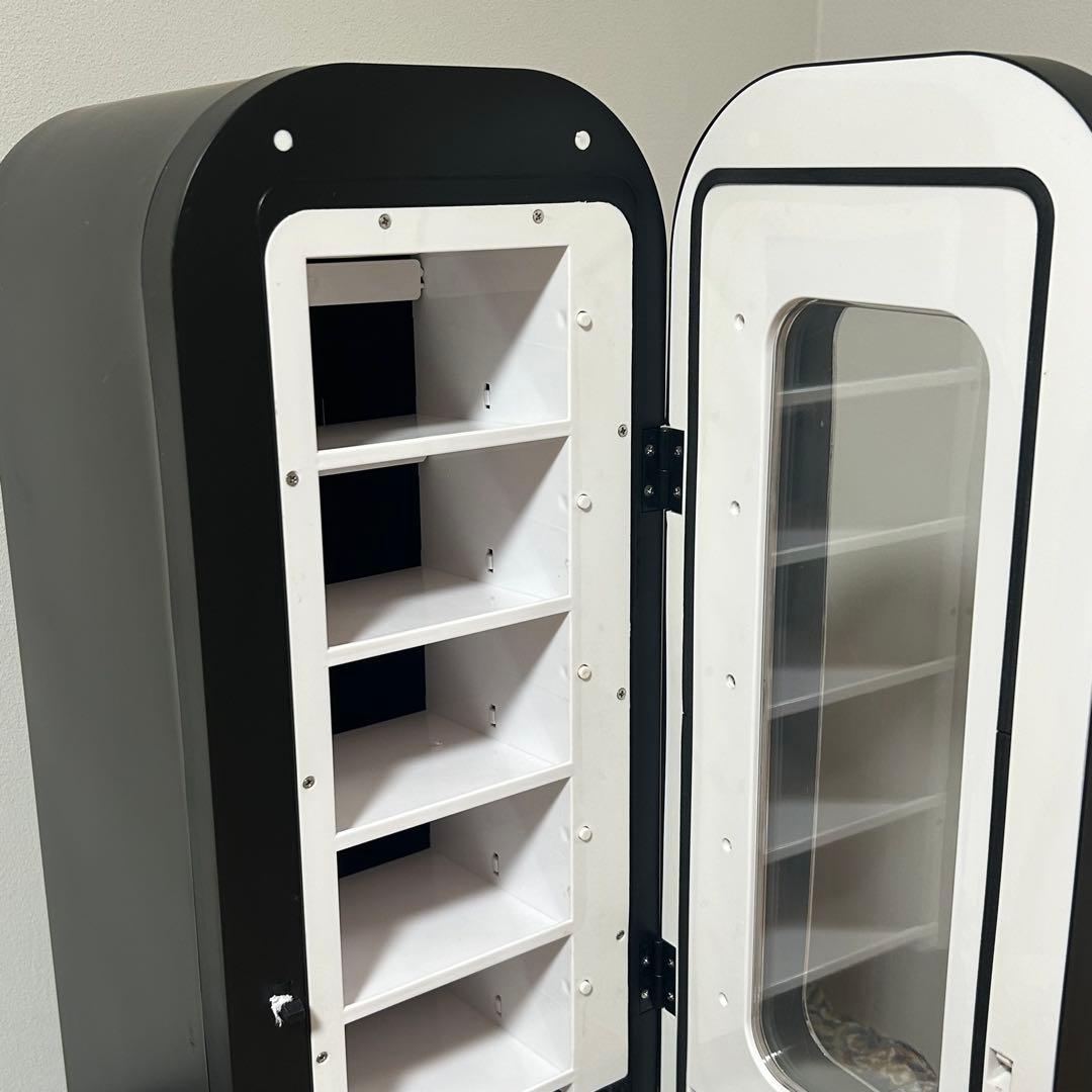 【美品/送料込】机上自動販売機　レトロスタイル 黒　冷蔵庫　デスク