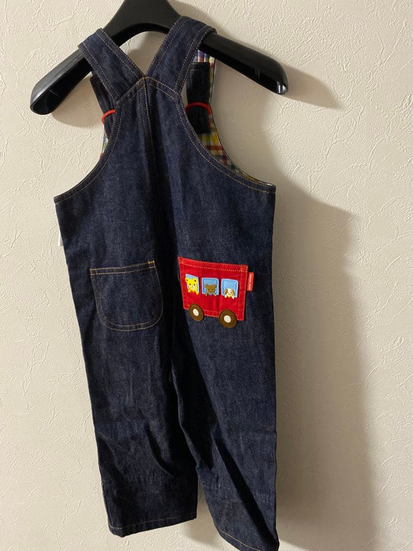 ミキハウス MIKIHOUSE サロペット ズボン プッチーくん 刺繍【90】