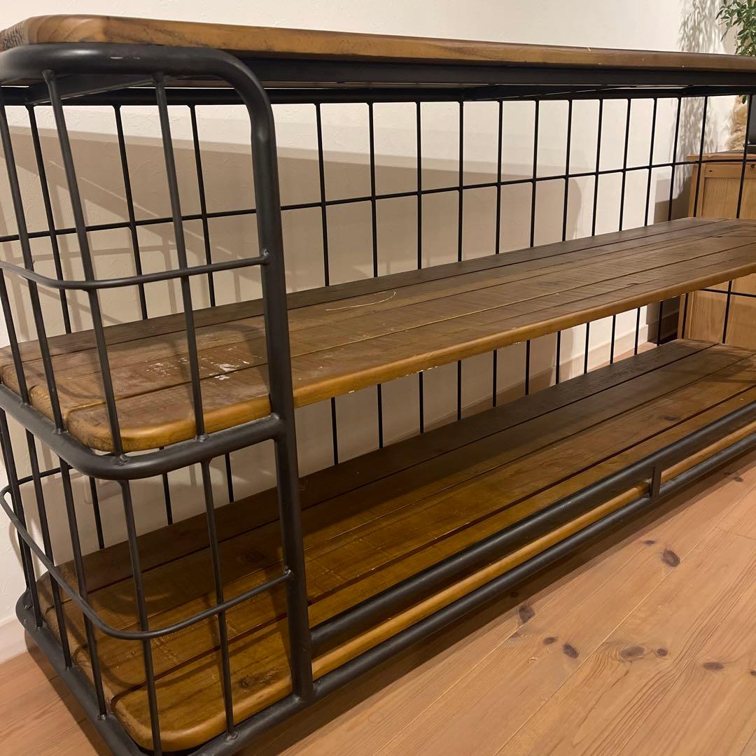 crash gateマランコンソールテーブルラック　w1800