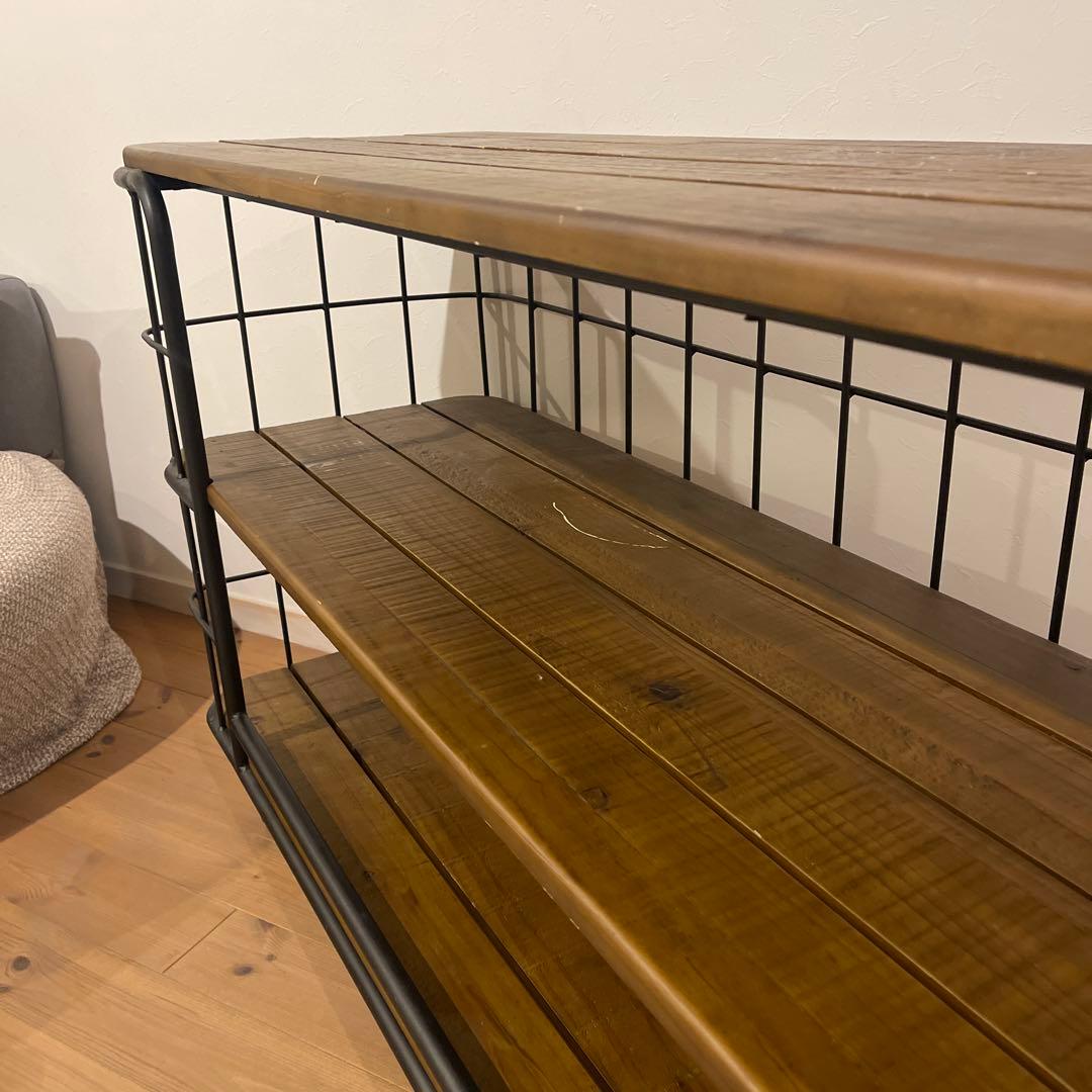 crash gateマランコンソールテーブルラック　w1800