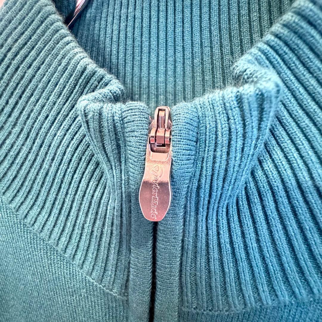 【新品タグ付】テイラーメード デカロゴ ゴルフ ジップアップ セーター M