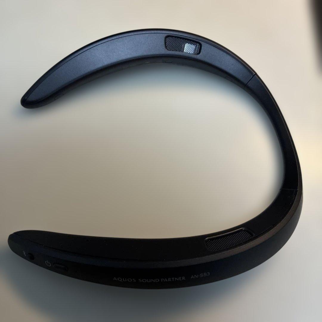 ほぼ未使用　SHARP AQUOS AN-SS3 ネックスピーカー ブラック