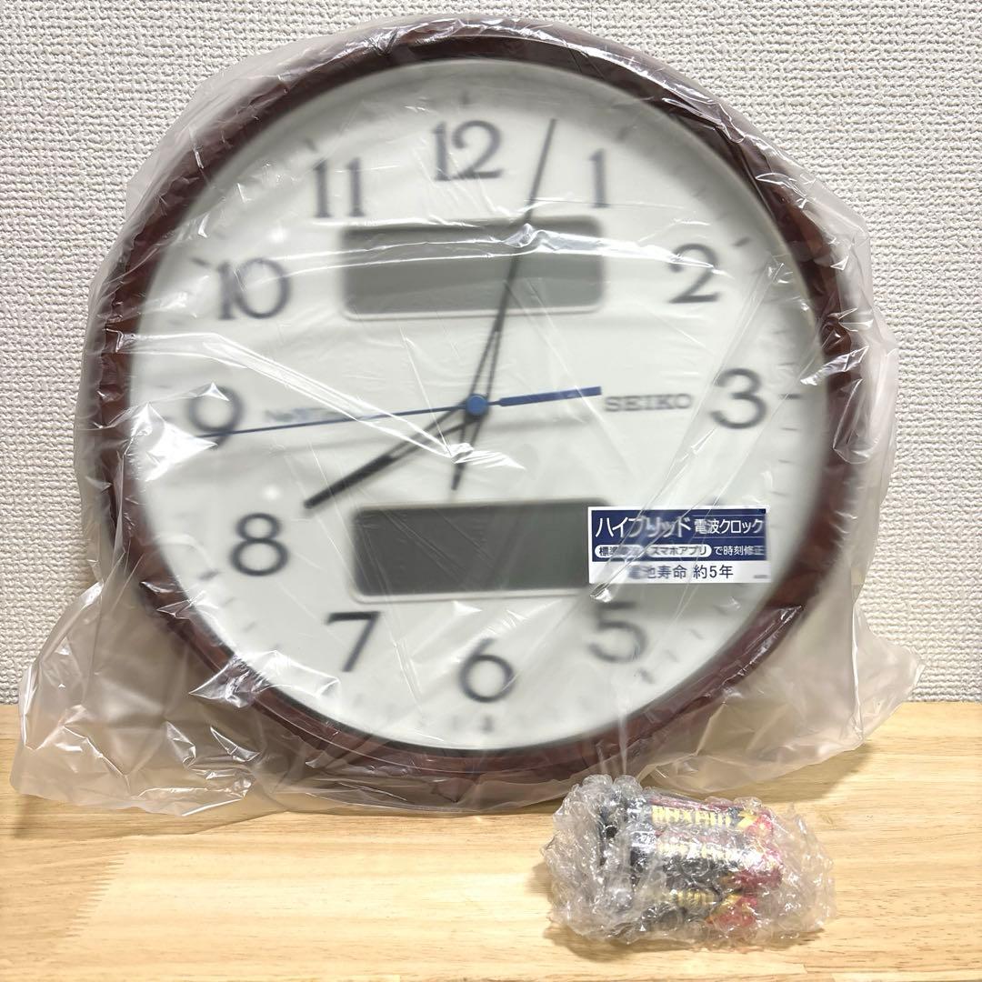 SEIKO✨壁掛け時計 31cm 温度・湿度表示 セイコークロック ZS252B
