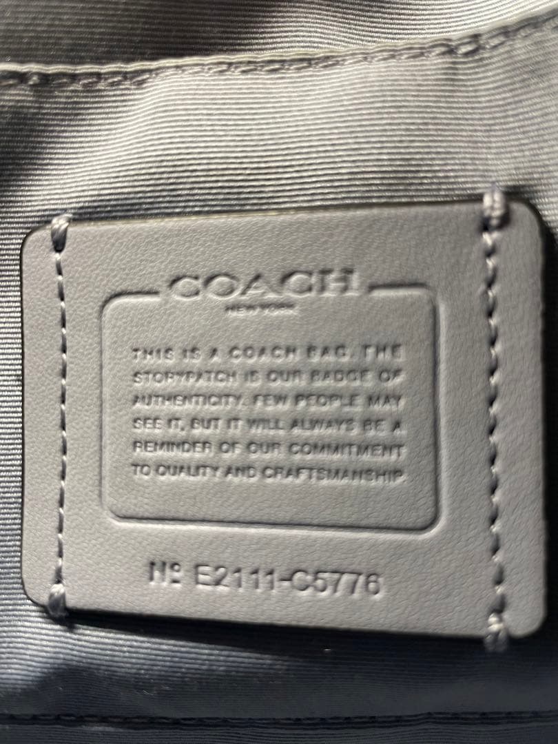 BA1【美品】COACH コーチ ショルダーバッグ レザー グリーン グレー