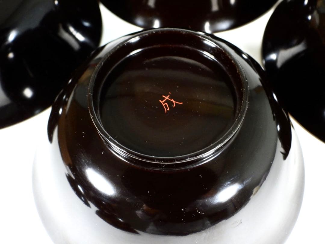 輪島塗 吸物椀 石昌斉作5客 御節料理 お正月料理 茶懐石道具