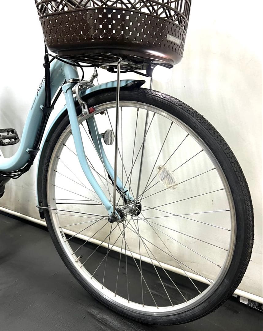 1年保証 送料無料　ブリヂストン　アシスタ　26インチ　水色　電動アシスト自転車