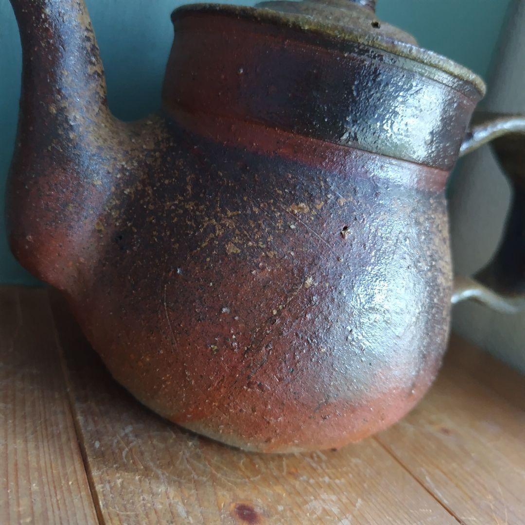 備前焼　ティーポット　珈琲　岡山伝統工芸品　茶器　コーヒー紅茶
