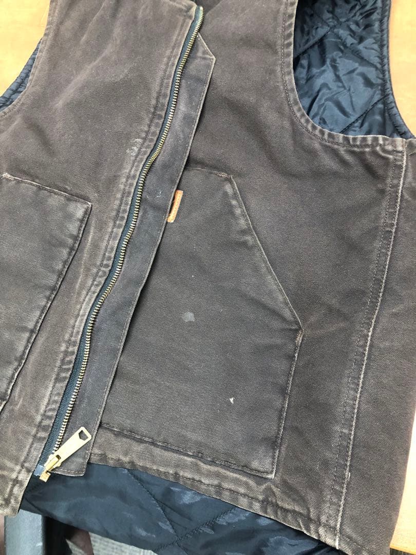 カーハート　Carhartt ダークブラウン ベスト　L