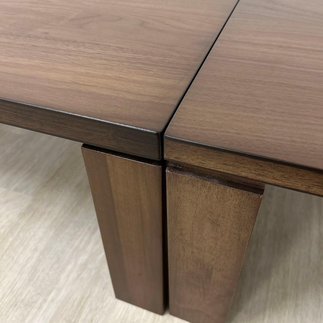 展示品★105cm折脚テーブル 補助テーブル付 105〜150cm 親子テーブル