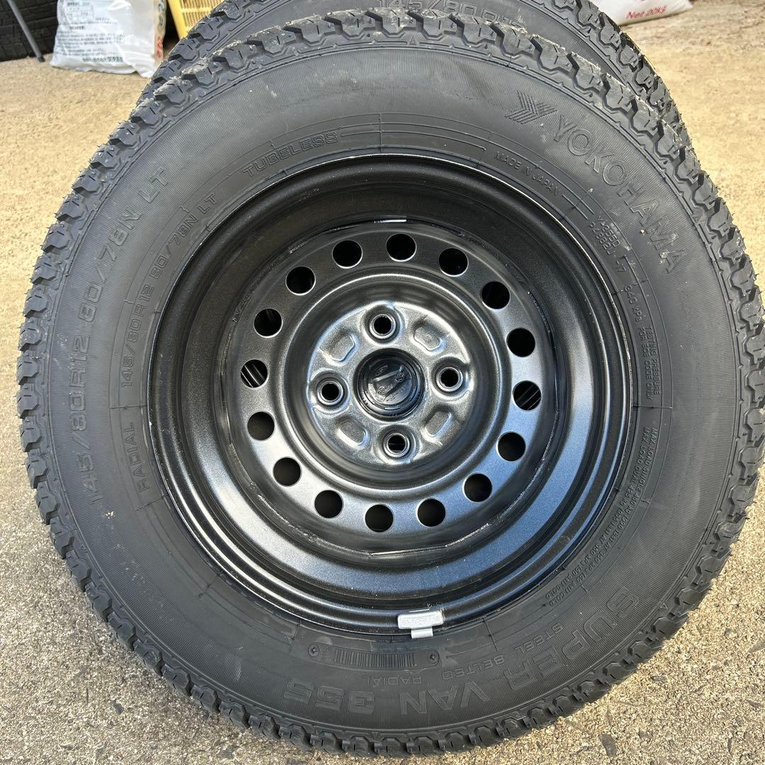 藤木秋夫　送料込み純正品タイヤホイール　新車外し　２本　　②