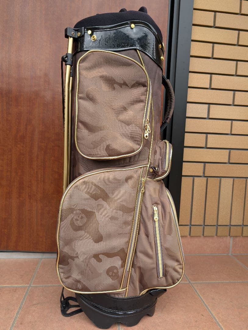 【美品】MARK & LONA ゴルフ　名札付　キャディバッグ