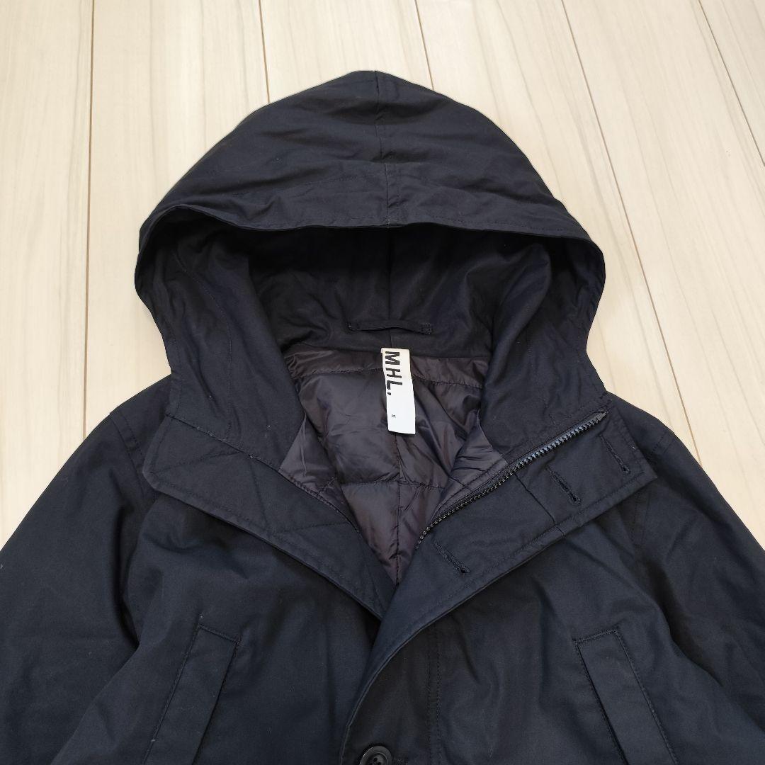 MHL. マーガレットハウエル N-3B型 ダウンモッズコート ブラック 2