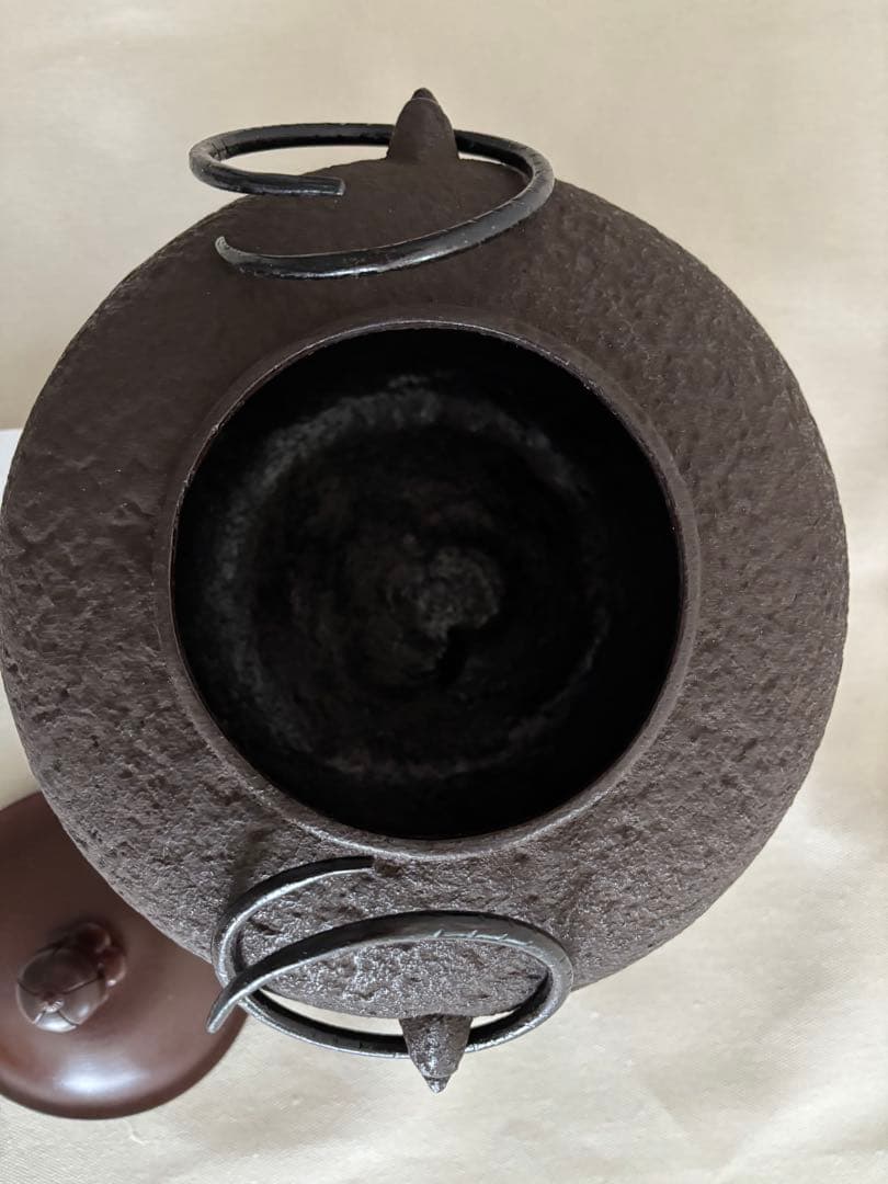 【極美品】野々田式 炭型電熱器一体型 風炉釜 敷板3点セット