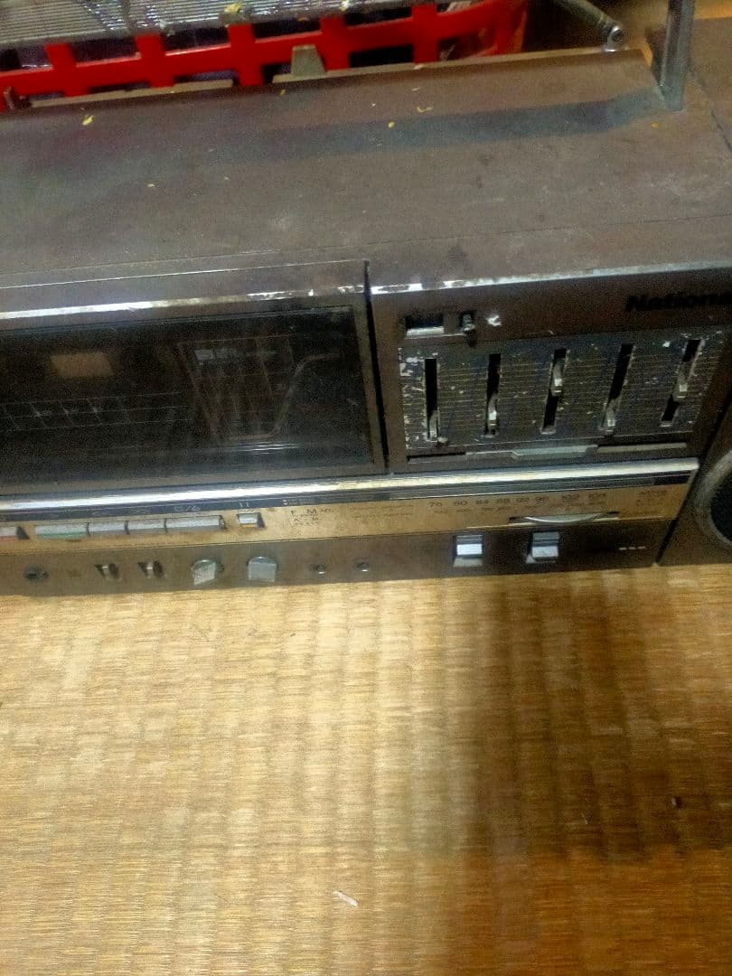 National RX-C45 ラジオカセットデッキジ ャンク品 昭和レトロ