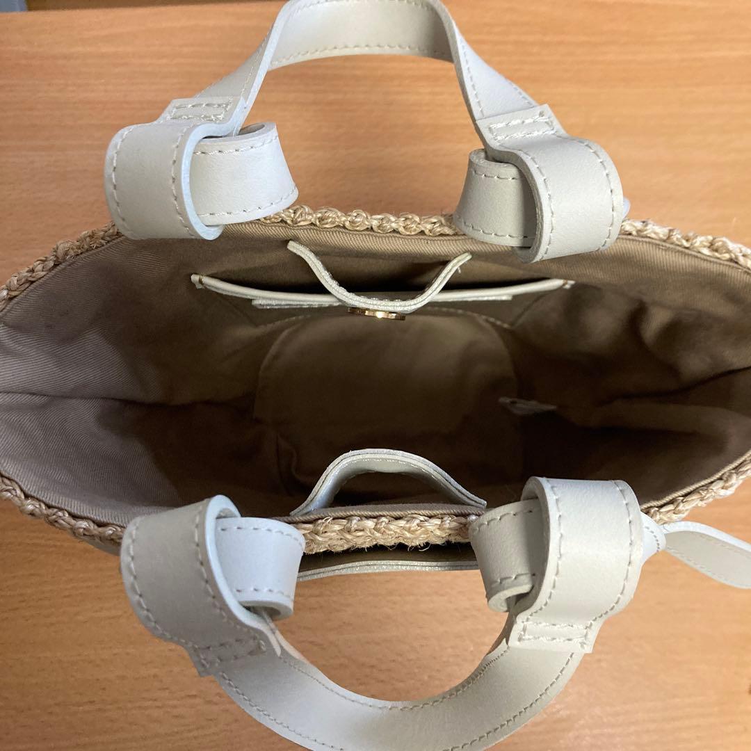 VIOLAd'ORO かごバッグ　ホワイト