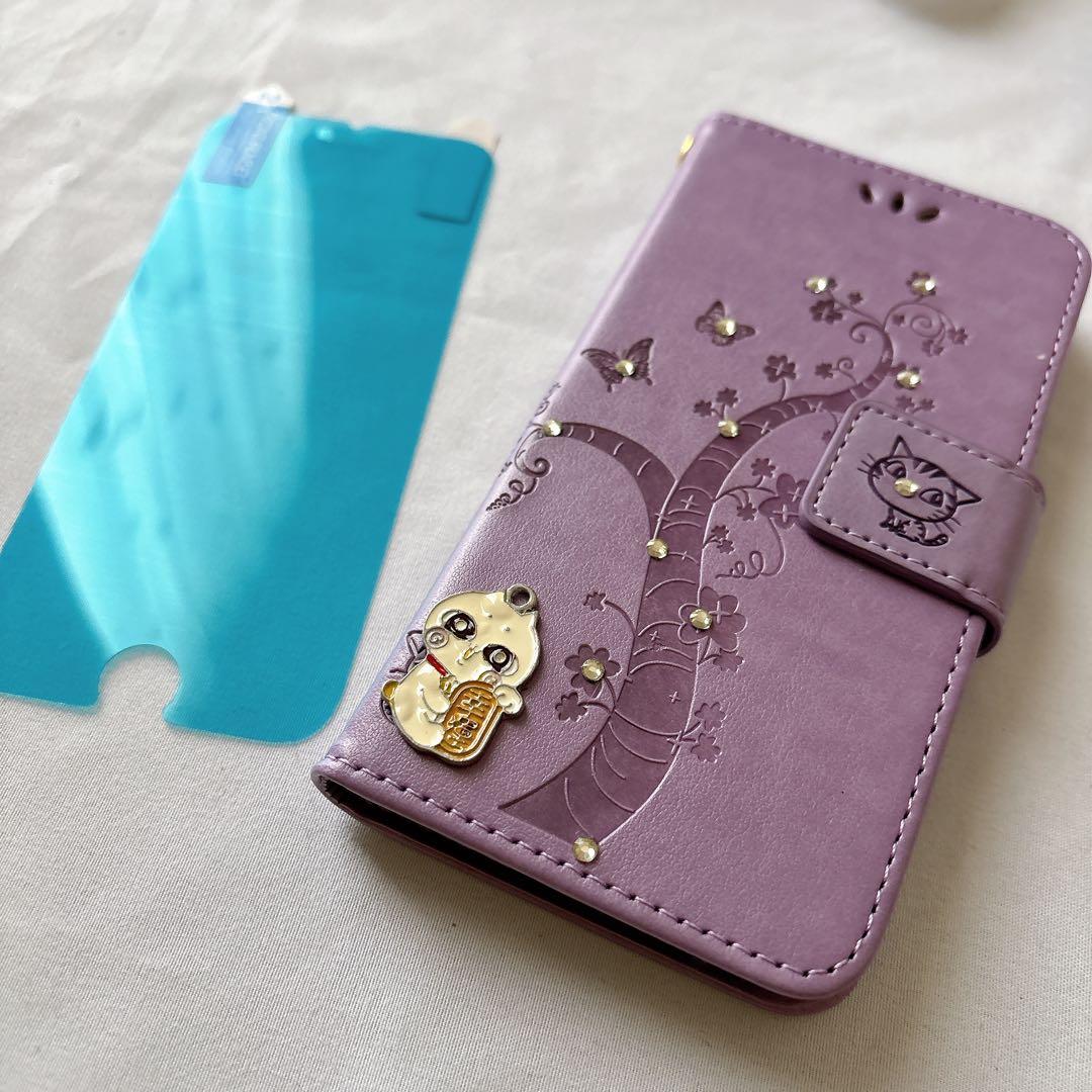 iPhone SE 2020 ケース iPhone 8 手帳型 かわいい 猫