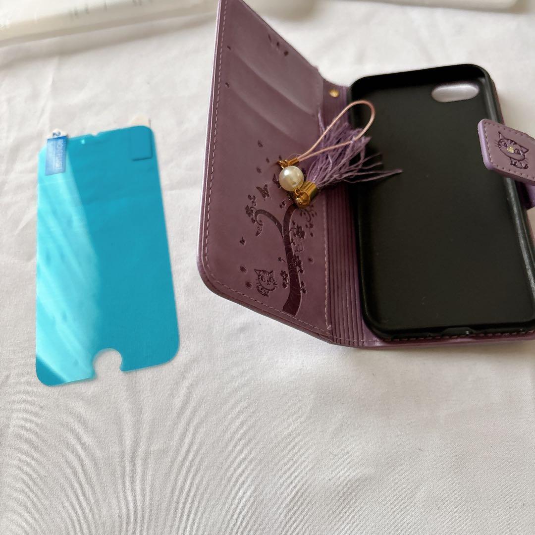 iPhone SE 2020 ケース iPhone 8 手帳型 かわいい 猫