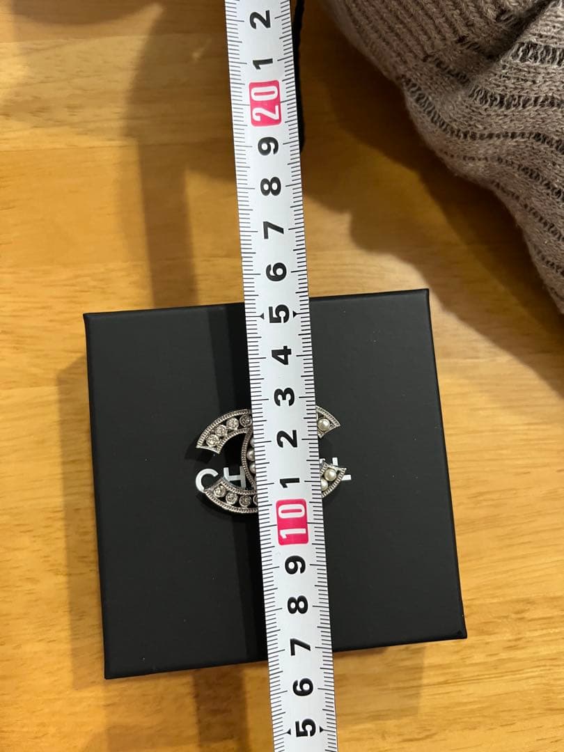 シャネル　ココマーク　ブローチ　ストラス　パール