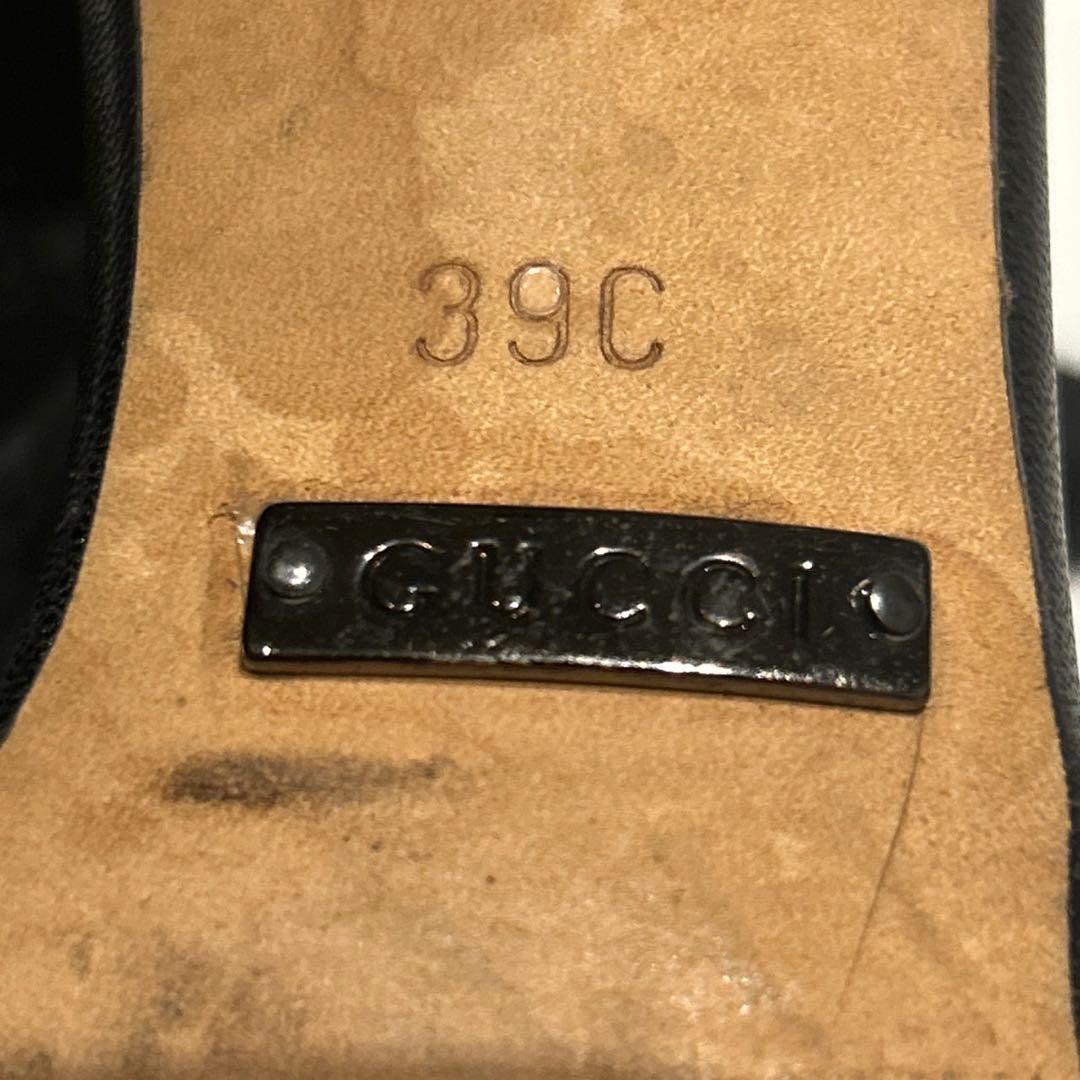 GUCCI グッチ GGキャンバス ミュール ブラック 39 リボン