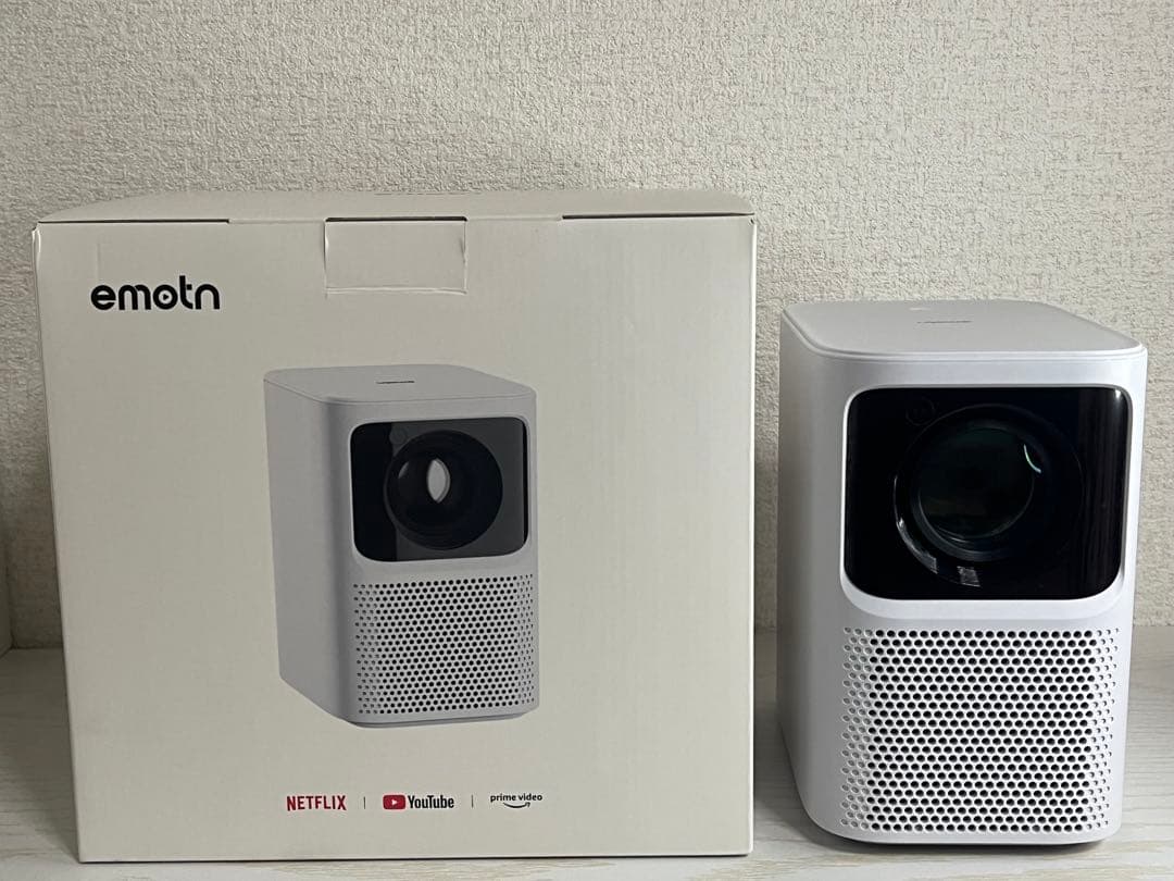【美品】Emotn N1 ホワイト プロジェクター 使用回数少 箱あり 傷なし