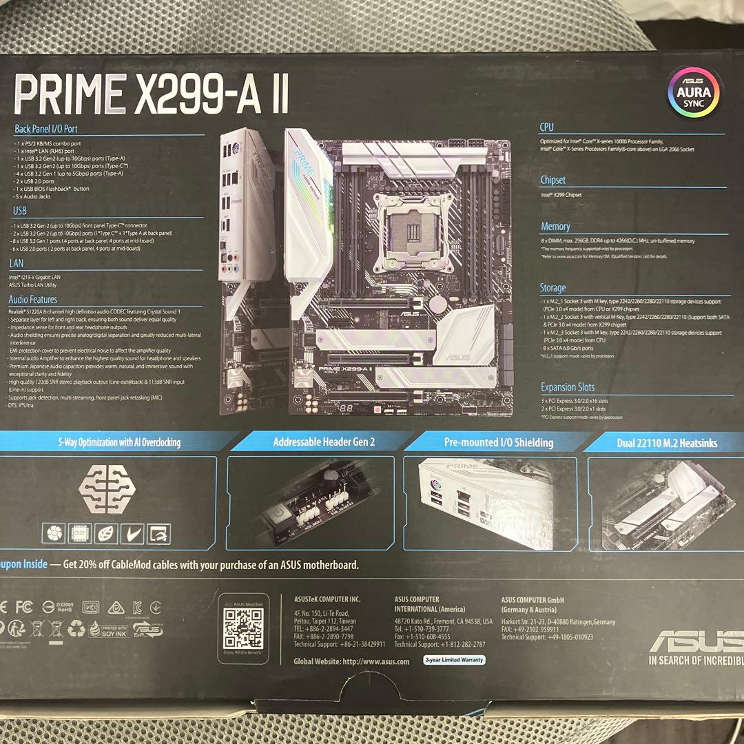 prime x299-a ii マザーボード