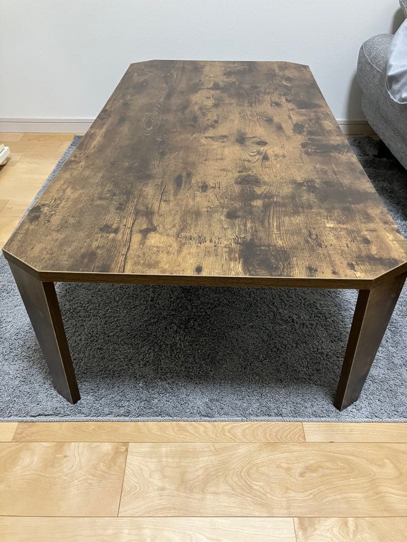 【幅120cm】Fors 折れ脚テーブル　ブラウン木製