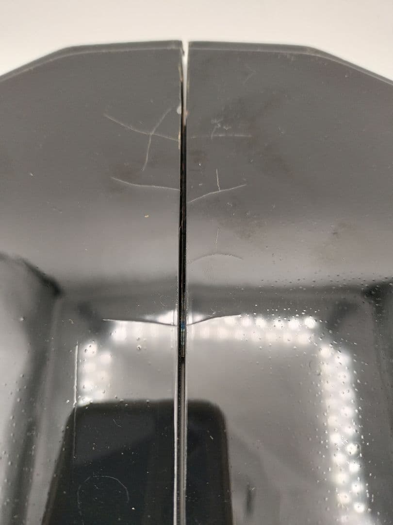 c152 平水指 義山 ガラス12角 十二角　茶道具 古物