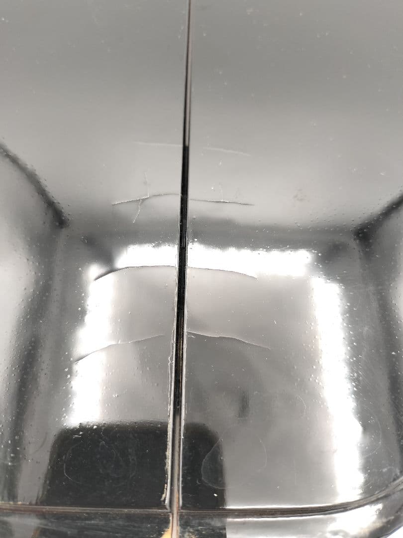 c152 平水指 義山 ガラス12角 十二角　茶道具 古物