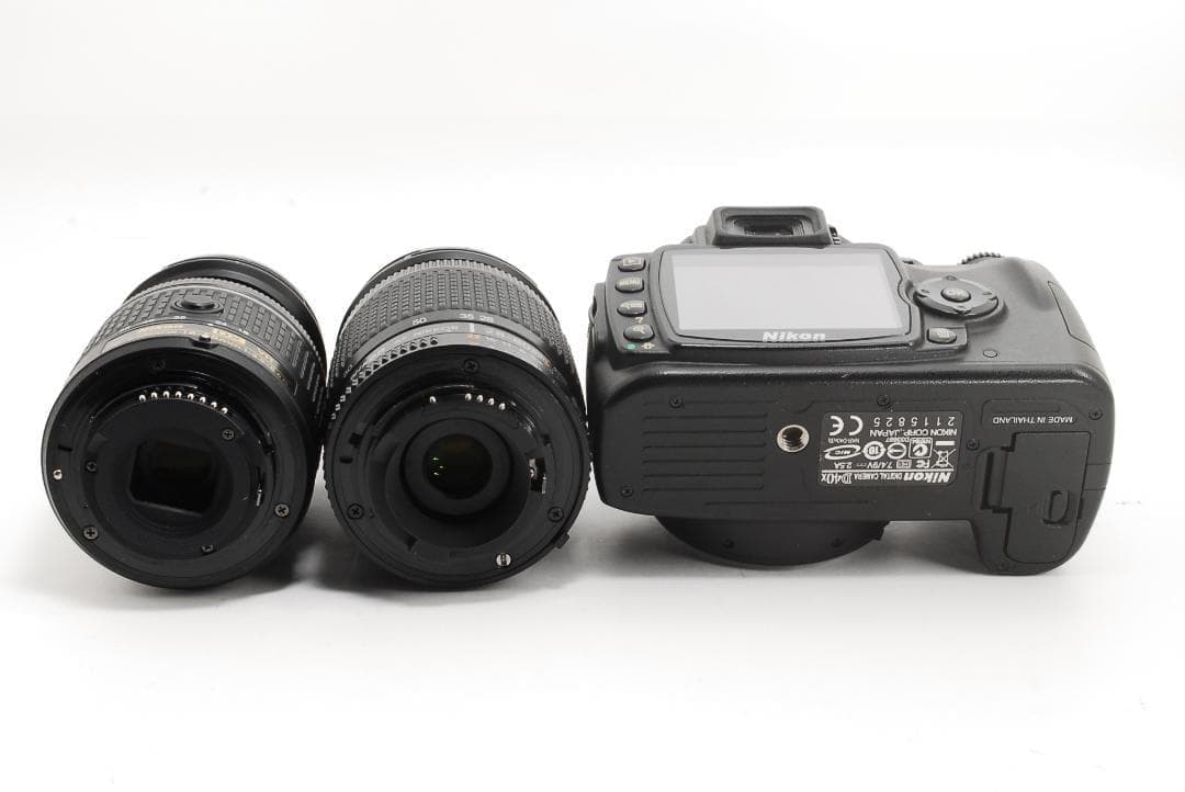 【美品】Nikon D40X＋標準レンズ2本セット 初心者最適
