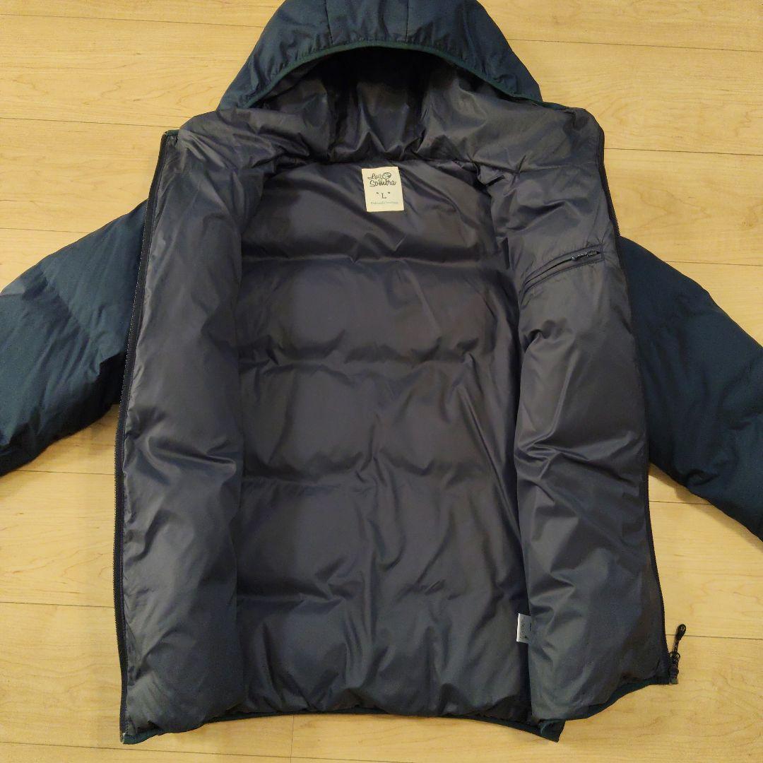 Lサイズ 美品【ルースイソンブラ】中綿フード付 ダウンジャケット 保温性◎