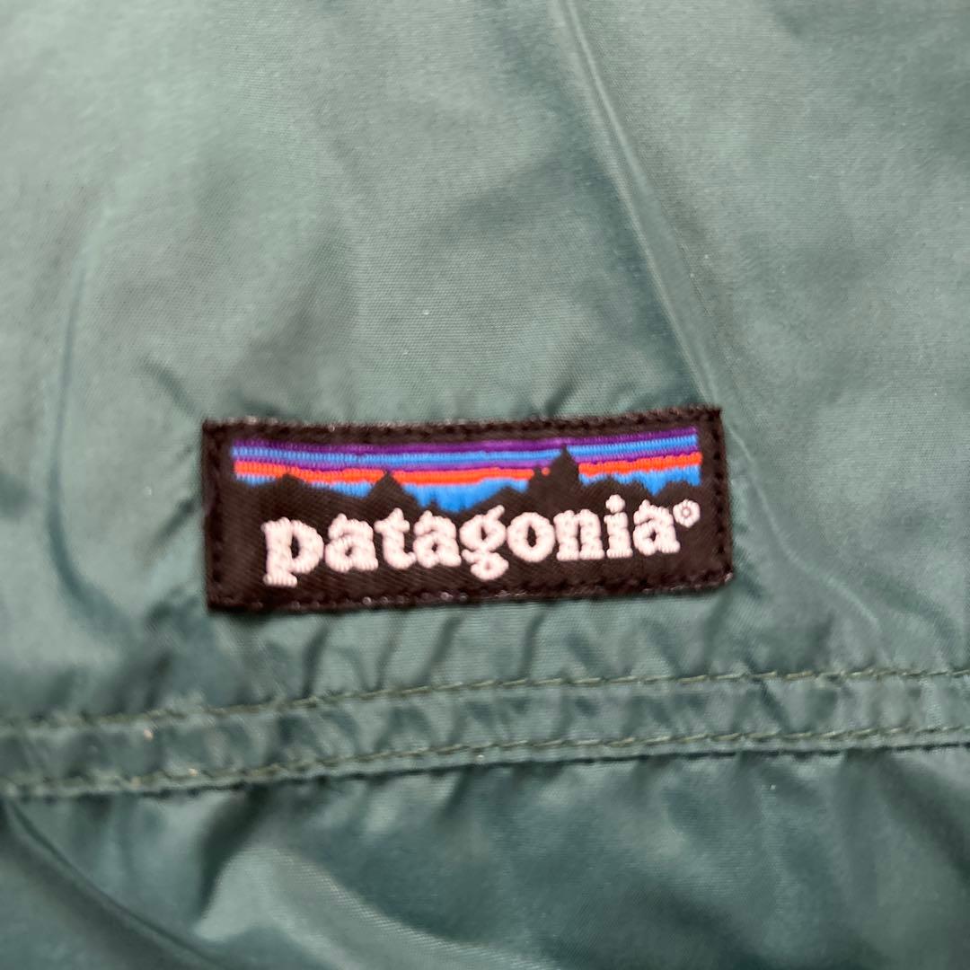 パタゴニア　シェルドシンチラ グリーン　ナイロンジャケット　雪なし