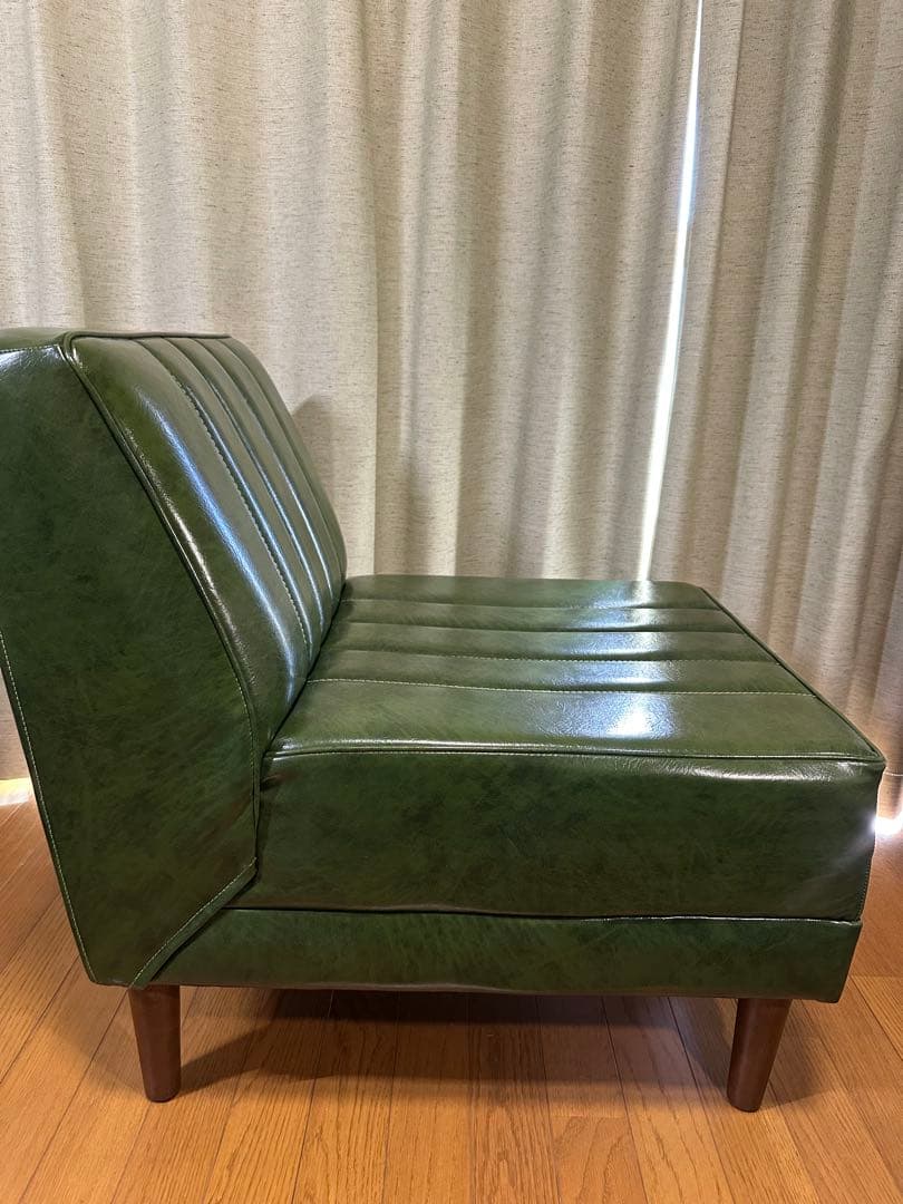 ニコアンド グリーン 1人掛けソファ 美品