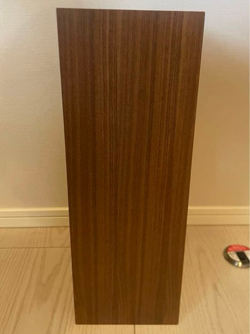 無印良品　壁に付けられる家具箱　ウォールナット2個セット