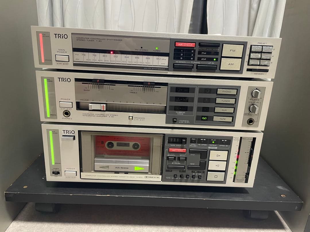 TRIO A-9D, X-9RD ,T9D, S-9Dコンポ シルバー/グレー