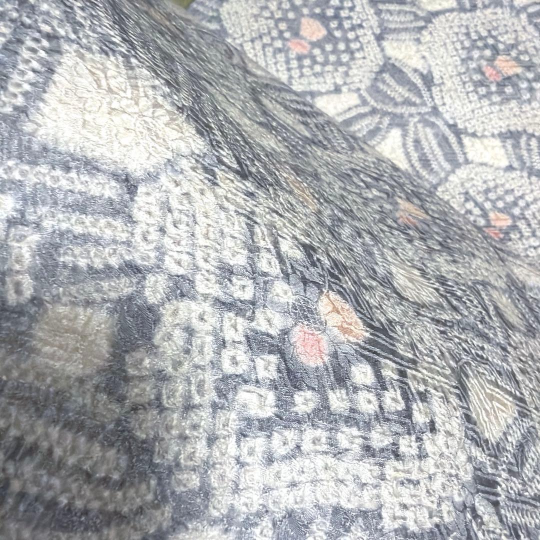 正絹　全通名古屋帯《絞り　花》