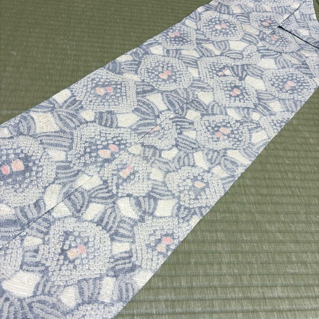 正絹　全通名古屋帯《絞り　花》